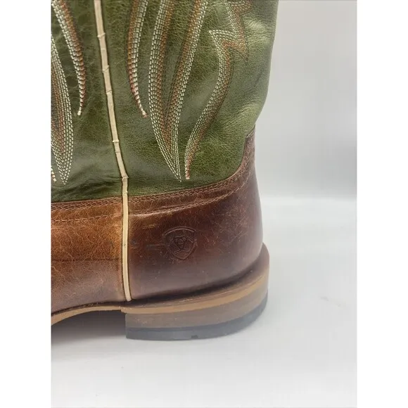 Ariat Western Midcalf Boots Men's 10D Match Up Embroidered Cognac Cowboy