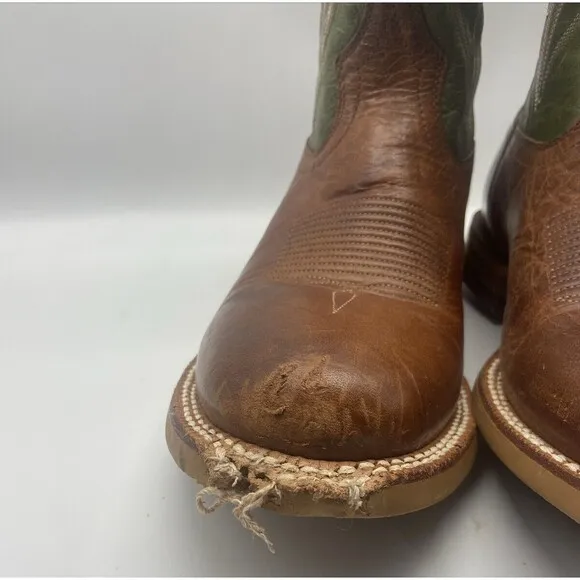 Ariat Western Midcalf Boots Men's 10D Match Up Embroidered Cognac Cowboy