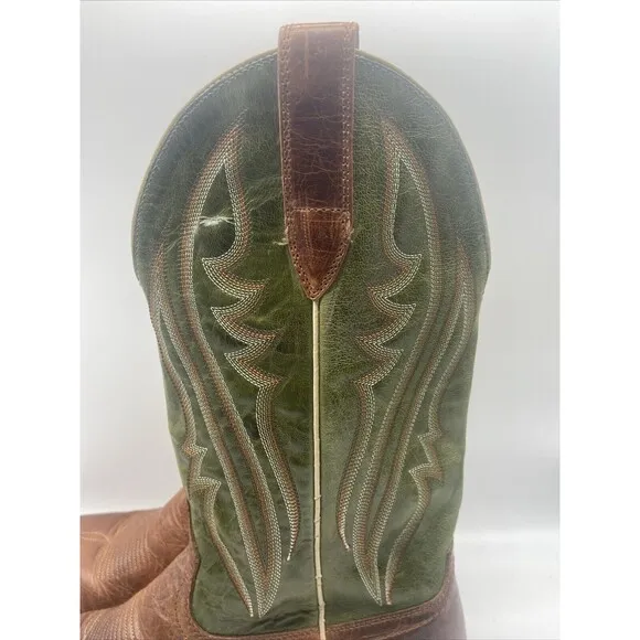 Ariat Western Midcalf Boots Men's 10D Match Up Embroidered Cognac Cowboy