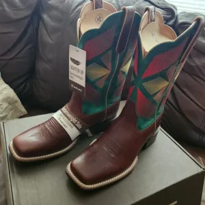 Ariat Wild Stitching Brand New in Box Women Oak Grove western cowboy boots 9.5 B