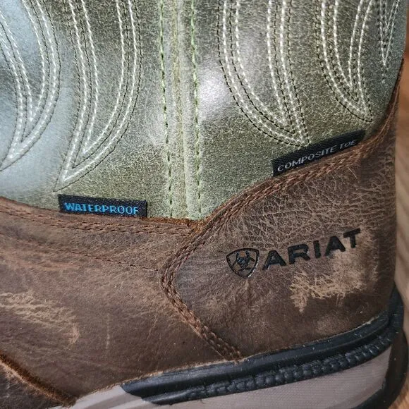 Ariat Work Rebar Flex Western Wide Square Toe Boots Sz 11EE