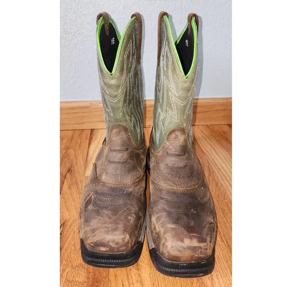 Ariat Work Rebar Flex Western Wide Square Toe Boots Sz 11EE