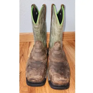 Ariat Work Rebar Flex Western Wide Square Toe Boots Sz 11EE