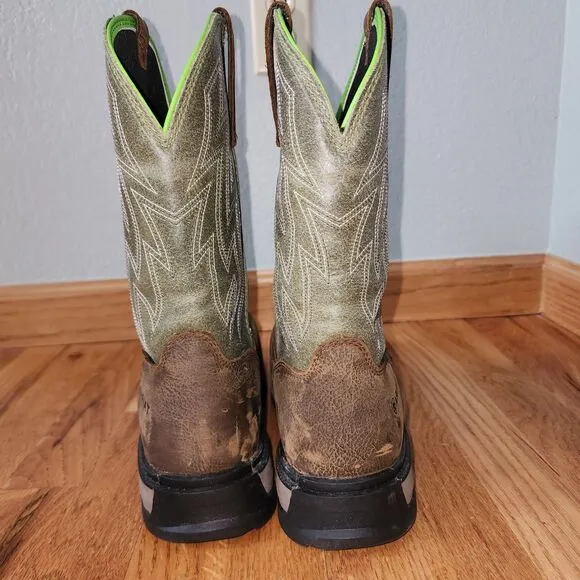 Ariat Work Rebar Flex Western Wide Square Toe Boots Sz 11EE