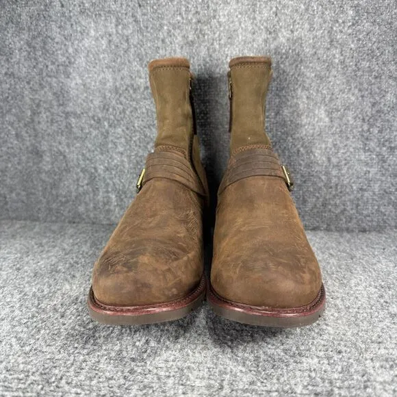 Ariat Savannah Boots Womens 8.5 Brown Leather Waterproof Zip Bootie Western