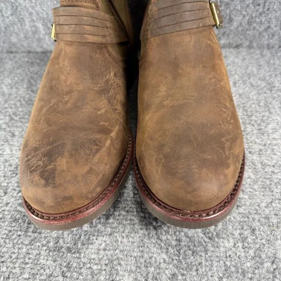 Ariat Savannah Boots Womens 8.5 Brown Leather Waterproof Zip Bootie Western