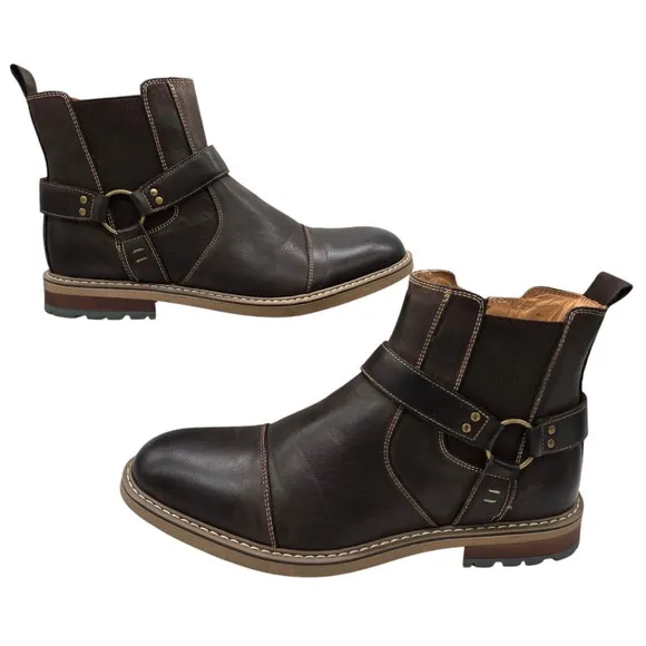 Arkbird Men’s Size 11.5 Chelsea Boots Leather Slip on Dress Boots for Men