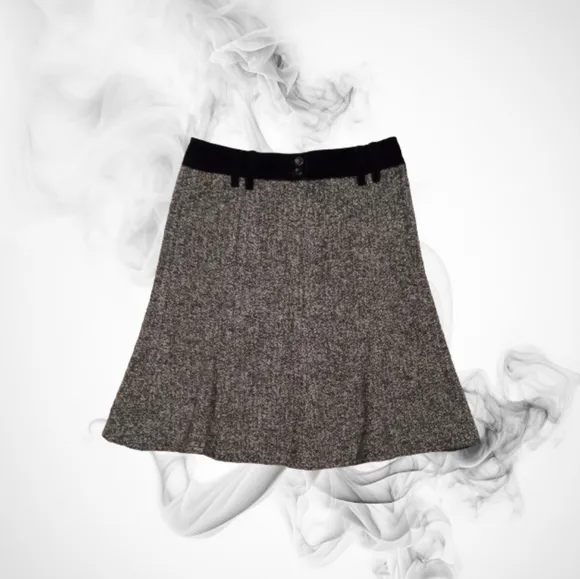 Armani Collezioni Midi Alpaca Fiber &amp; Wool Skirt Sz 8
