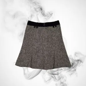 Armani Collezioni Midi Alpaca Fiber &amp; Wool Skirt Sz 8