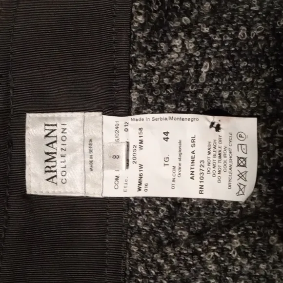 Armani Collezioni Midi Alpaca Fiber &amp; Wool Skirt Sz 8