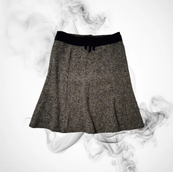 Armani Collezioni Midi Alpaca Fiber &amp; Wool Skirt Sz 8