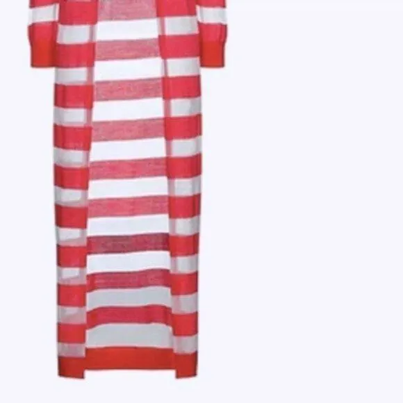 Armani Exchange Open front Cardigan red and white M