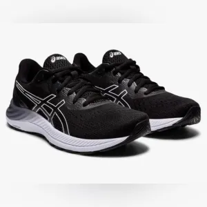 ASICS Gel Men's Black/White Running Shoes 9.5 hiking gym walking comfort sporty