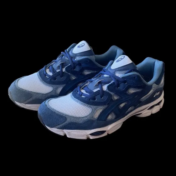 ASICS 🔥GEL-NYC Men’s size 10.5 Dynamic Blue and White Running / Lifestyle Shoes