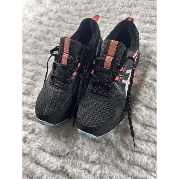 ASICS GEL-VENTURE 8 Black Orange Sneakers Walking Running Shoes Women’s 11 Wide