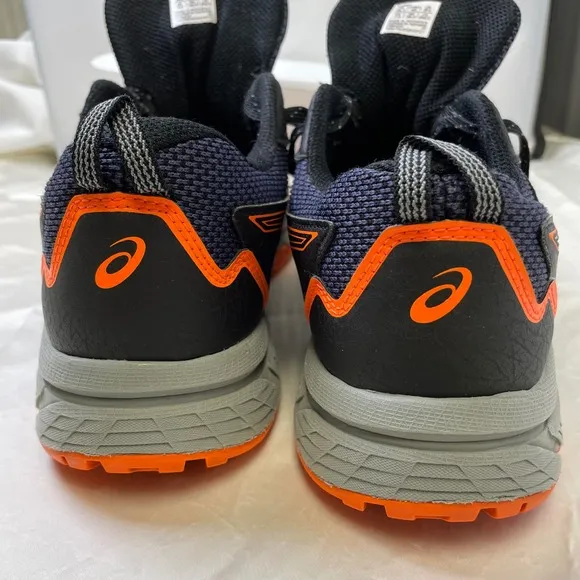 Asics Gel-Venture 8 Trail Running Shoes Cushioned Athletic Black Orange 8.5