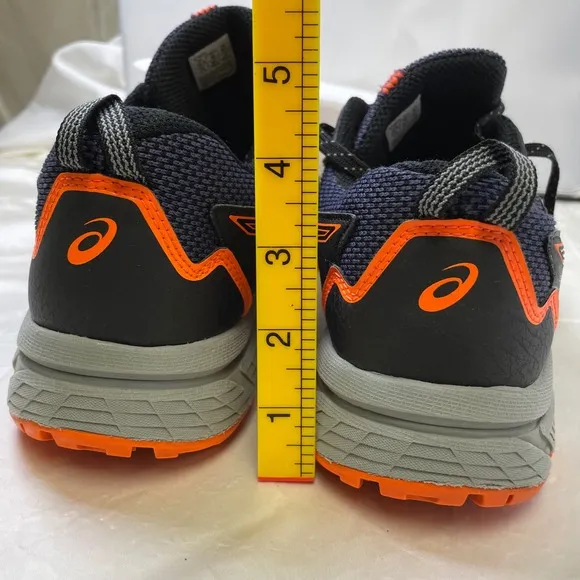 Asics Gel-Venture 8 Trail Running Shoes Cushioned Athletic Black Orange 8.5