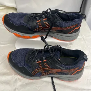 Asics Gel-Venture 8 Trail Running Shoes Cushioned Athletic Black Orange 8.5