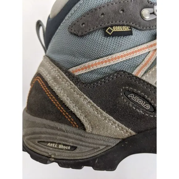 ASOLO GTX Gore-Tex Hiking Boots Waterproof Brown Leather Womens Size 7