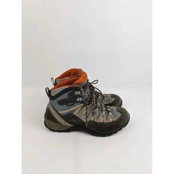 ASOLO GTX Gore-Tex Hiking Boots Waterproof Brown Leather Womens Size 7