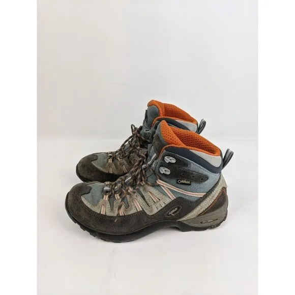 ASOLO GTX Gore-Tex Hiking Boots Waterproof Brown Leather Womens Size 7