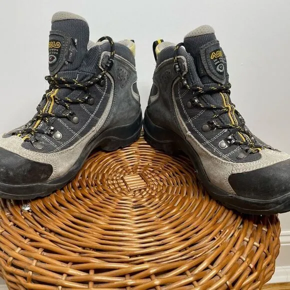 Asolo Women’s FSN 70 GTX Hiking Boots 7 Waterproof Outdoors Black Gray