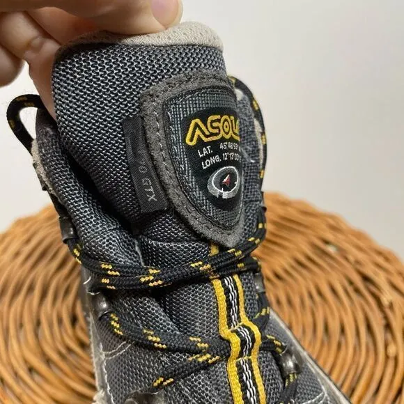Asolo Women’s FSN 70 GTX Hiking Boots 7 Waterproof Outdoors Black Gray