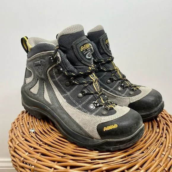 Asolo Women’s FSN 70 GTX Hiking Boots 7 Waterproof Outdoors Black Gray