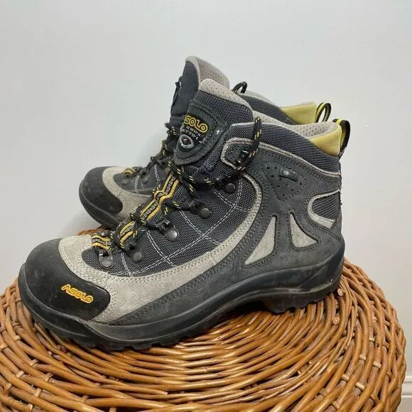 Asolo Women’s FSN 70 GTX Hiking Boots 7 Waterproof Outdoors Black Gray