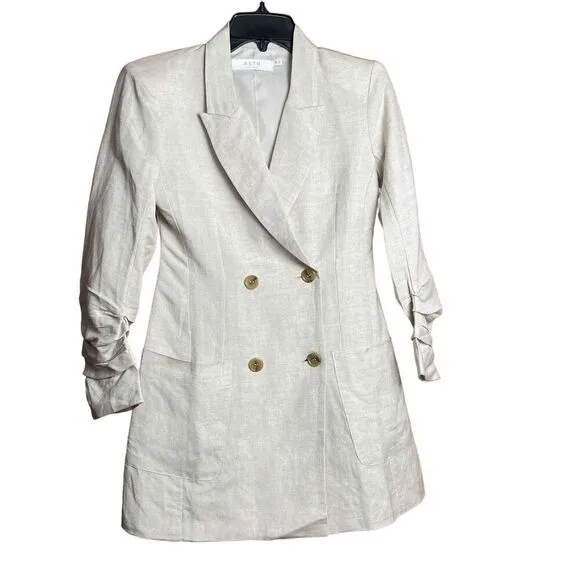 ASTR THE LABEL Linen Blazer Dress Mini XS NWOT – Fast Shipping