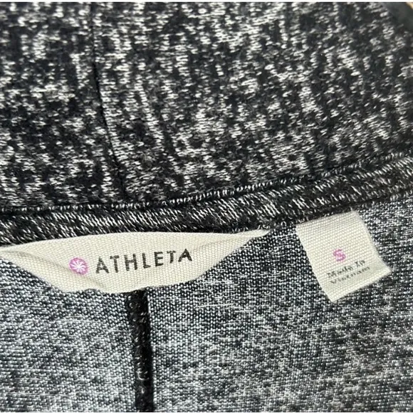 Athleta Marled Heathered Black Cocoon Cardigan Sweater Jacket