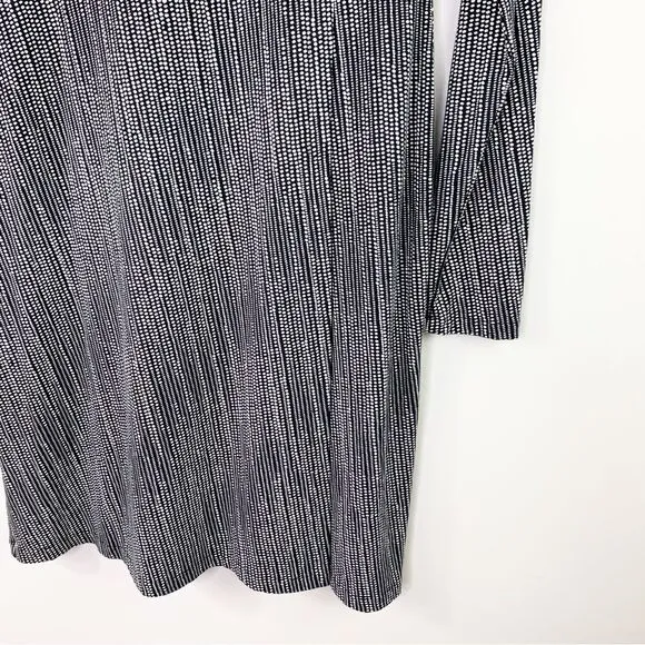 Athleta Wrap It Up Dress in Black Polka Dot S