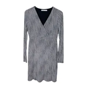 Athleta Wrap It Up Dress in Black Polka Dot S