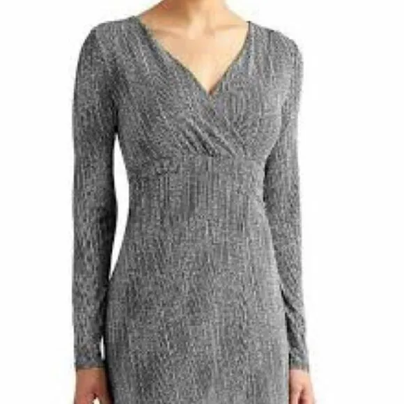 Athleta Wrap It Up Dress in Black Polka Dot S