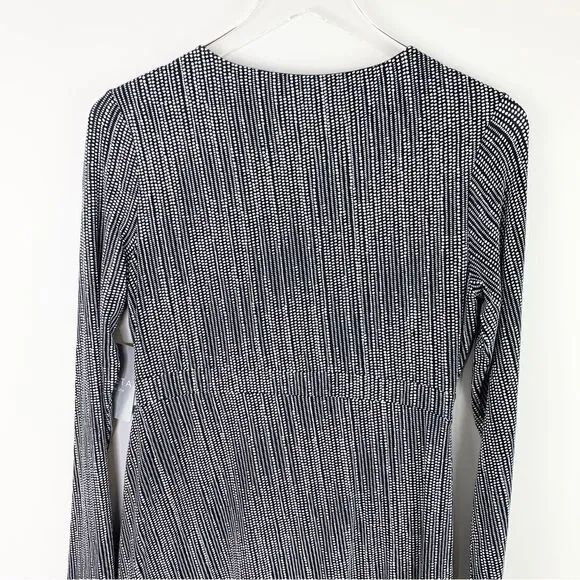 Athleta Wrap It Up Dress in Black Polka Dot S