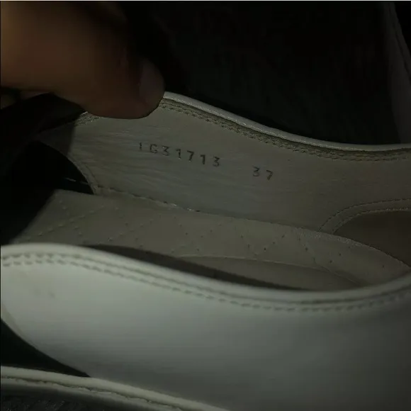 Authentic Chanel Bicolor Slip-On Shoes Sneakers Black/White