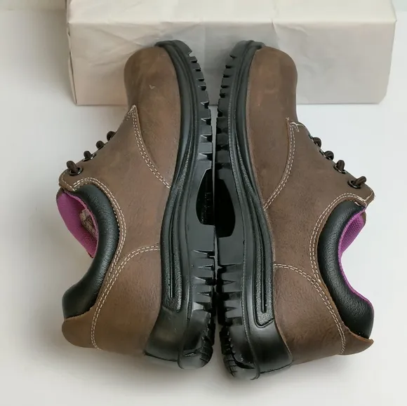 Avenger Foreman Oxford Purple and Brown Lace Up Boots with Durable Sole Size 10