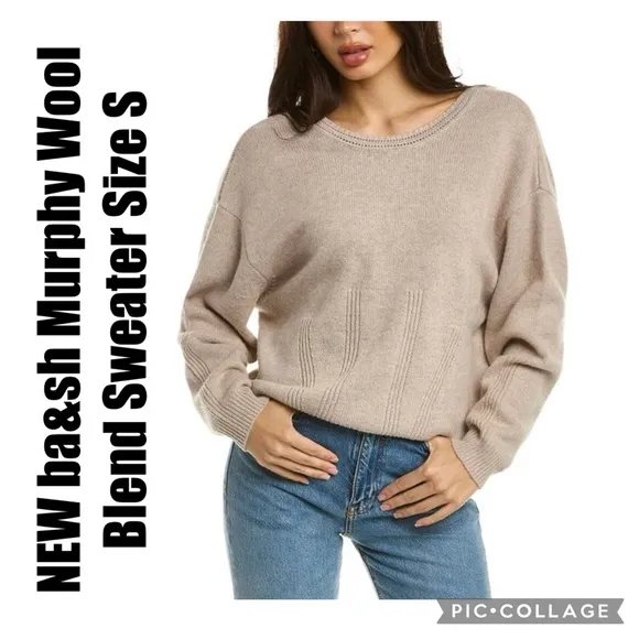 ba&amp;sh Murphy Wool Blend Sweater Size S