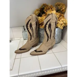 Bamboo‎ Western Style Cowboy Boots Women's Size 9 Pointed Toe Pull On Fast Ship