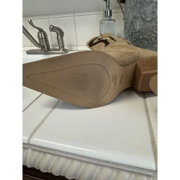 Bamboo‎ Western Style Cowboy Boots Women's Size 9 Pointed Toe Pull On Fast Ship
