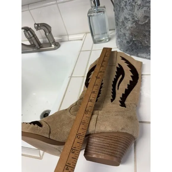 Bamboo‎ Western Style Cowboy Boots Women's Size 9 Pointed Toe Pull On Fast Ship