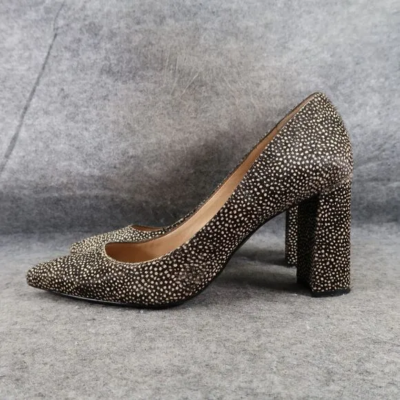 Banana Republic Shoes Womens 11 Pumps Heels Pointed Toe Dyed Fur Fashion Formal