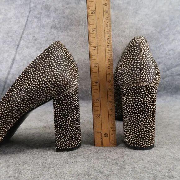 Banana Republic Shoes Womens 11 Pumps Heels Pointed Toe Dyed Fur Fashion Formal