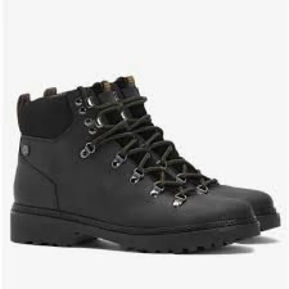 Barbor Black Belgrave Waterproof Leather Hiking Boots New No Box Size 7