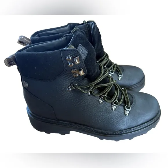 Barbor Black Belgrave Waterproof Leather Hiking Boots New No Box Size 7
