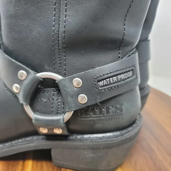 Bates Black Tahoe Side Zip Style E47100 Waterproof Buckle Womens Boots 8.5