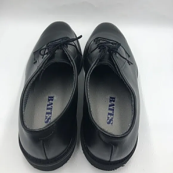 Bates Men's Unworn Black Lace Up Oxfords Shoes Non Marking Vibram Size 13C