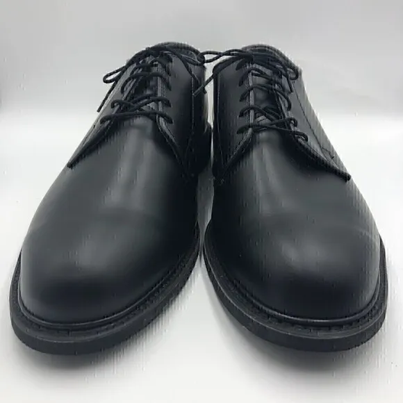 Bates Men's Unworn Black Lace Up Oxfords Shoes Non Marking Vibram Size 13C