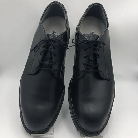 Bates Men's Unworn Black Lace Up Oxfords Shoes Non Marking Vibram Size 13C