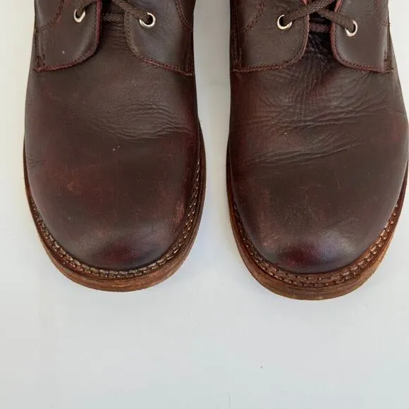 Bed Stu Boots Mens Sz 12 M Leather Short Ankle Brown Lace Up